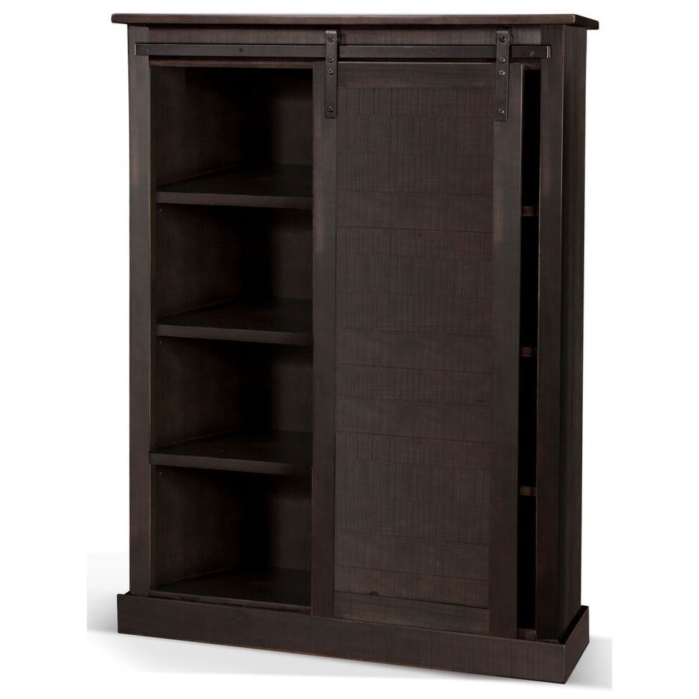 White barn shop door bookcase